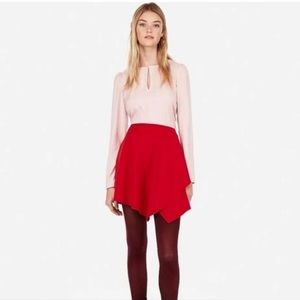 EXPRESS Asymmetrical Faux wrap mini skirt